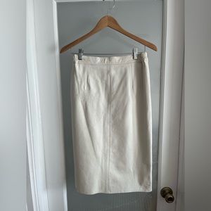Vintage leather pencil skirt